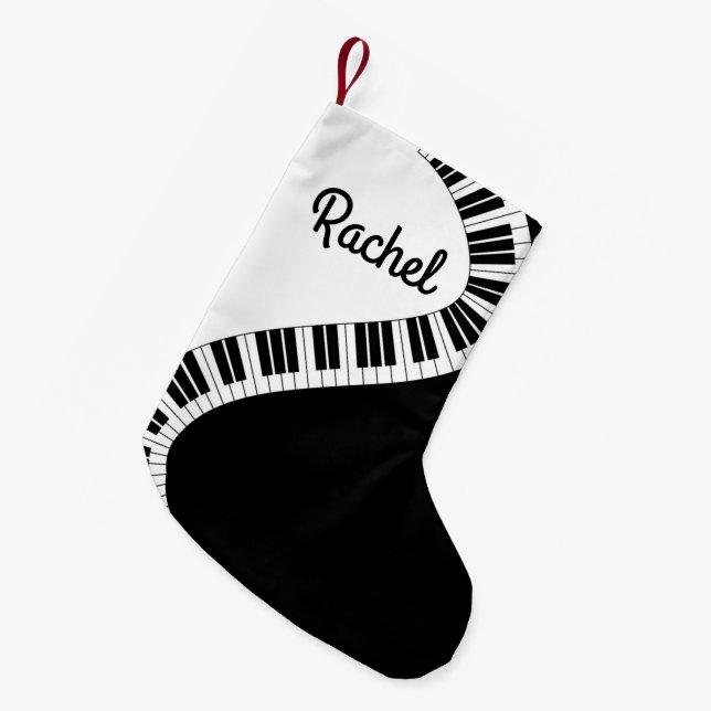 Personlig Piano Tangentbord Musical-julklapp Liten Julstrumpa (Framsidan (Hängande))