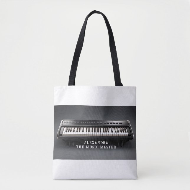 Personlig Piano Tangentbord Tygkasse (Framsida)