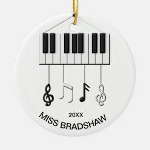 Personlig Piano Teacher Ornament