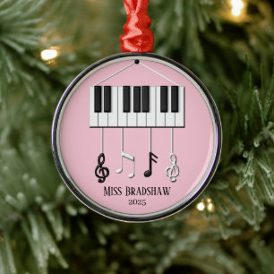 Personlig Piano Teacher Ornament