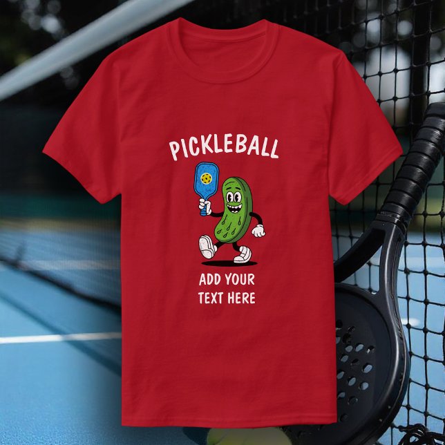 Personlig Pickle Pickleball Rolig  T Shirt (Skapare uppladdad)