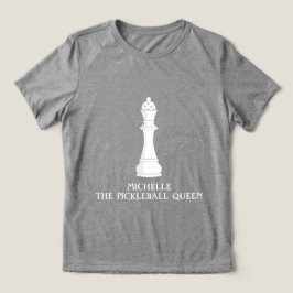 Personlig Pickleball Drottning T Shirt