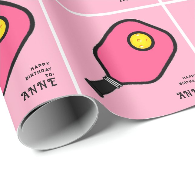 Personlig Pickleball-gåva Presentpapper (Rullad Hörn)