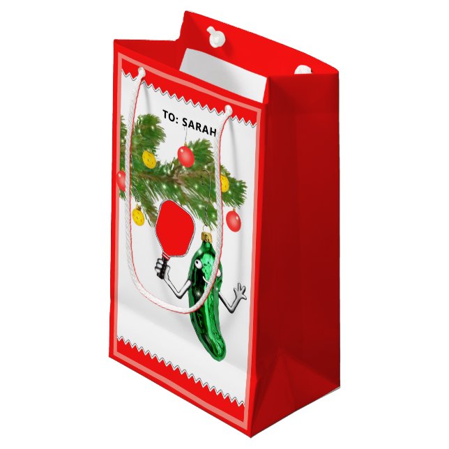 Personlig Pickleball Julfirande (Framsidan Vinklad)