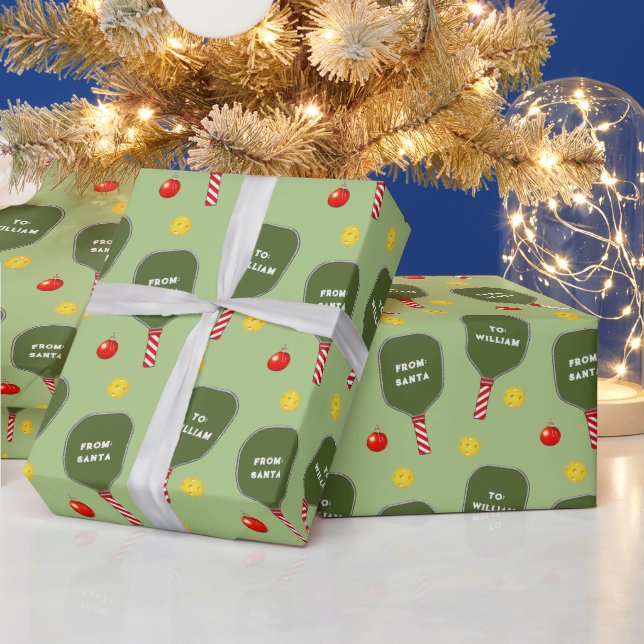 Personlig Pickleball Julpresent Presentpapper (Helgdagar)