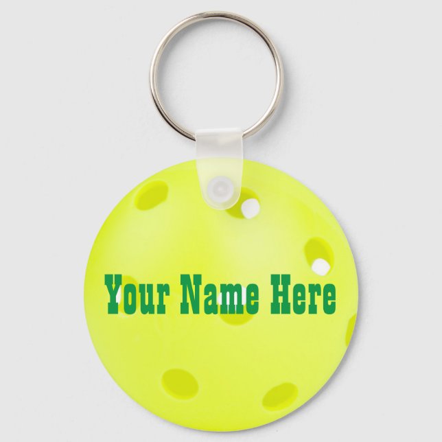 Personlig Pickleball Keychain Nyckelring (Framsida)