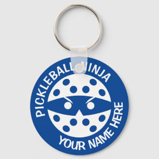 Personlig Pickleball Ninja 2 blue Nyckelring