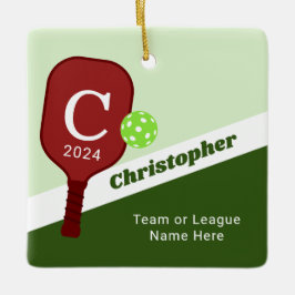 Personlig Pickleball Ornament