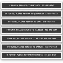 Personlig Pickleball Paddle-identifiering Klistermärken