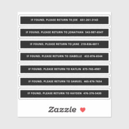 Personlig Pickleball Paddle-identifiering Klistermärken