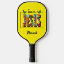 Personlig Pickleball Paddle - Team Jesus design