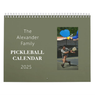 Personlig Pickleball Photo Calendar Kalender