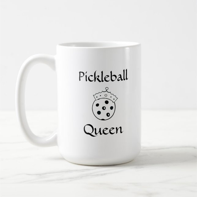 Personlig "Pickleball Queen" Mugg (Vänster)