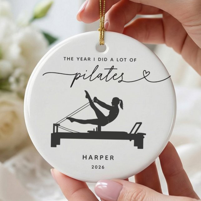 Personlig Pilates-älskares julgranskula (Skapare uppladdad)