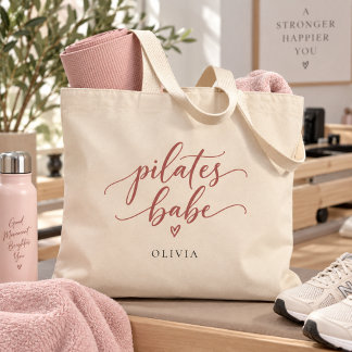 Personlig Pilates Babe-handväskor Jumbo Tygkasse