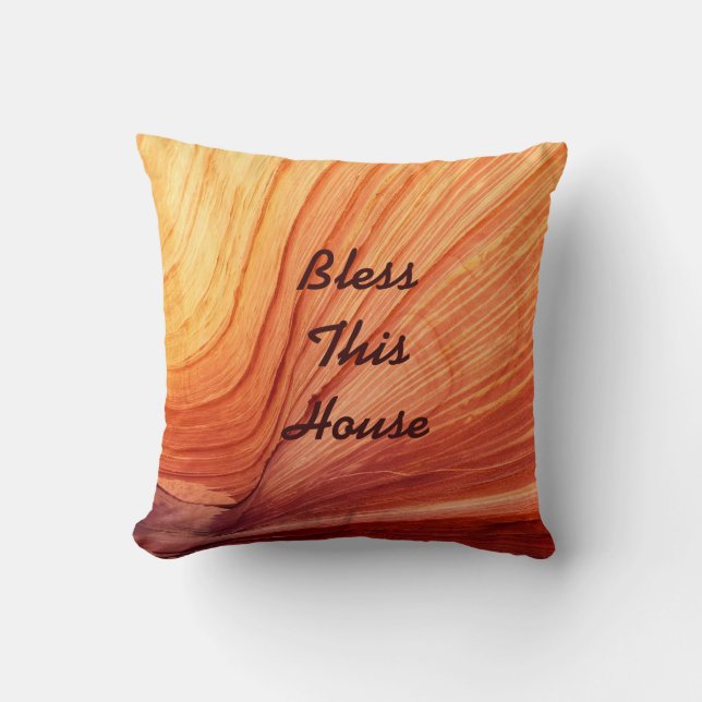 Personlig Pillow Bless Bröllop Gift från Europapar Kudde (Framsida)