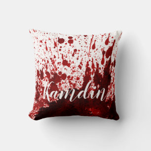 Personlig Pillow Blood Splatter Vampire Gothic Kudde