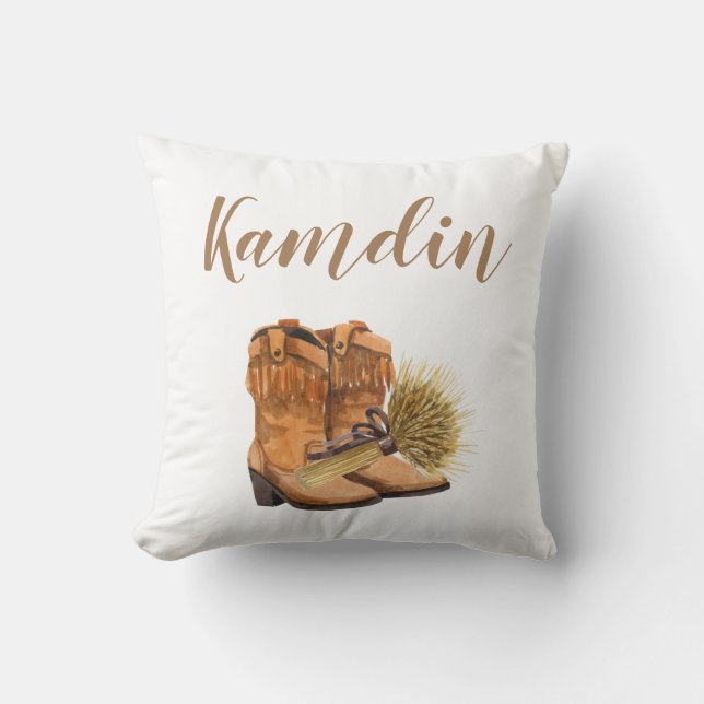 Personlig Pillow Summer Landsbyggsbröllop Rustic Kudde (Framsida)
