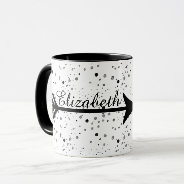 Personlig pilskaffekopp mugg (Framsida vänster)