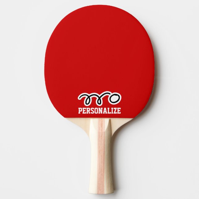 Personlig ping pong-paddle för bordtennis (Framsidan)