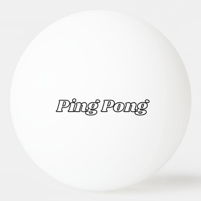Personlig Pingis Sidboll med Anpassad Text Pingisboll (Framsidan)
