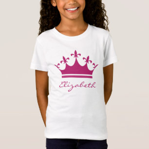 Personlig Pinkish Lila Tiara Tee