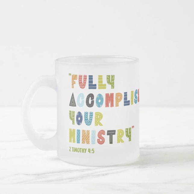 Personlig Pioneer School Frosted Mugg (Vänster)