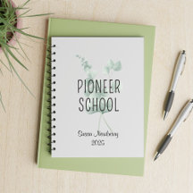 Personlig Pioneer School Notebook w Eucalyptus