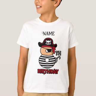 Personlig Pirat 8:e födelsedag t-shirt
