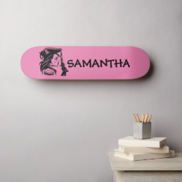 Personlig Pirat Dam Mini Skateboard Bräda 18,5 Cm