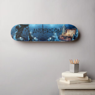 Personlig Pirat Dam Mini Skateboard Bräda 18,5 Cm