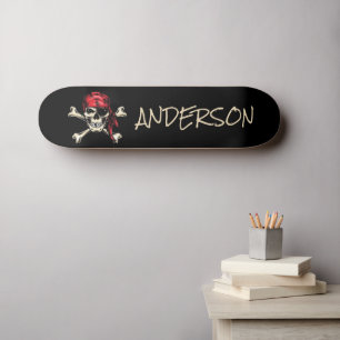 Personlig Pirat Döskalle skateboard