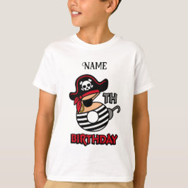 Personlig pirat födelsedagskalas t-shirt