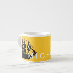 Personlig Pirat Frakt Barns Mugg Espressomugg