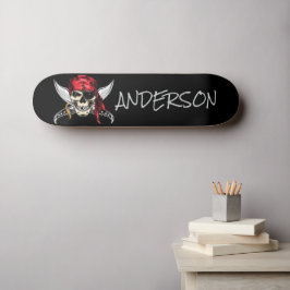 Personlig Pirat Frakt Döskalle skateboard