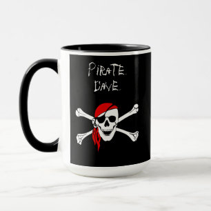 Personlig Pirat Skull Crossbone Coffee Mugg