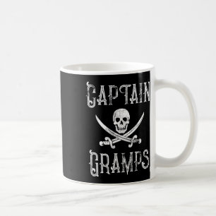 Personlig Piratpresent För Kapten Farfar För Boend Kaffemugg