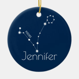 Personlig Pisces Constellation Ornament