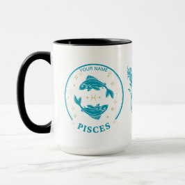 Personlig Pisces Zodiac 15 oz Coffee Mugg