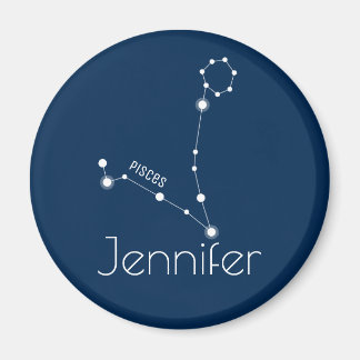Personlig Pisces Zodiac Constellation Magnet