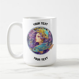 PERSONLIG PISCES ZODIAC SIGN KAFFEMUGG