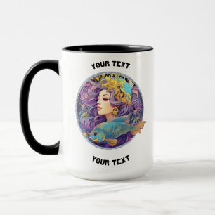 PERSONLIG PISCES ZODIAC SIGN MUGG