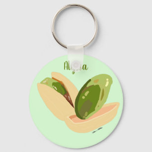 Personlig Pistachio Nöt Nyckelring