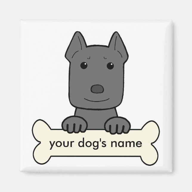 Personlig Pitbull Magnet (Framsidan)