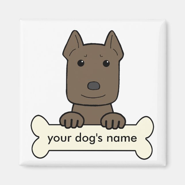 Personlig Pitbull Magnet (Framsidan)