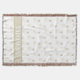 Personlig Pitbull Staffy (Vit) Filt