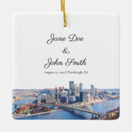 Personlig Pittsburgh Ceramic Ornament