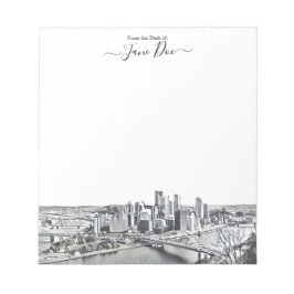 Personlig Pittsburgh Skyline Anteckningsblock