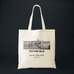 Personlig Pittsburgh Skyline Bröllop Tote Bag Tygkasse<br><div class="desc">En välkomstpåse för gäster i perfekt bröllop eller som gåva till nylingarna!</div>