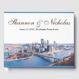 Personlig Pittsburgh Skyline Guest Bok